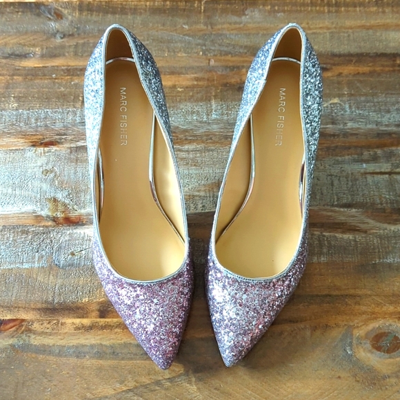 🆕🌿MARC FISHER GLITTER HEELS🌿 - Picture 3 of 14